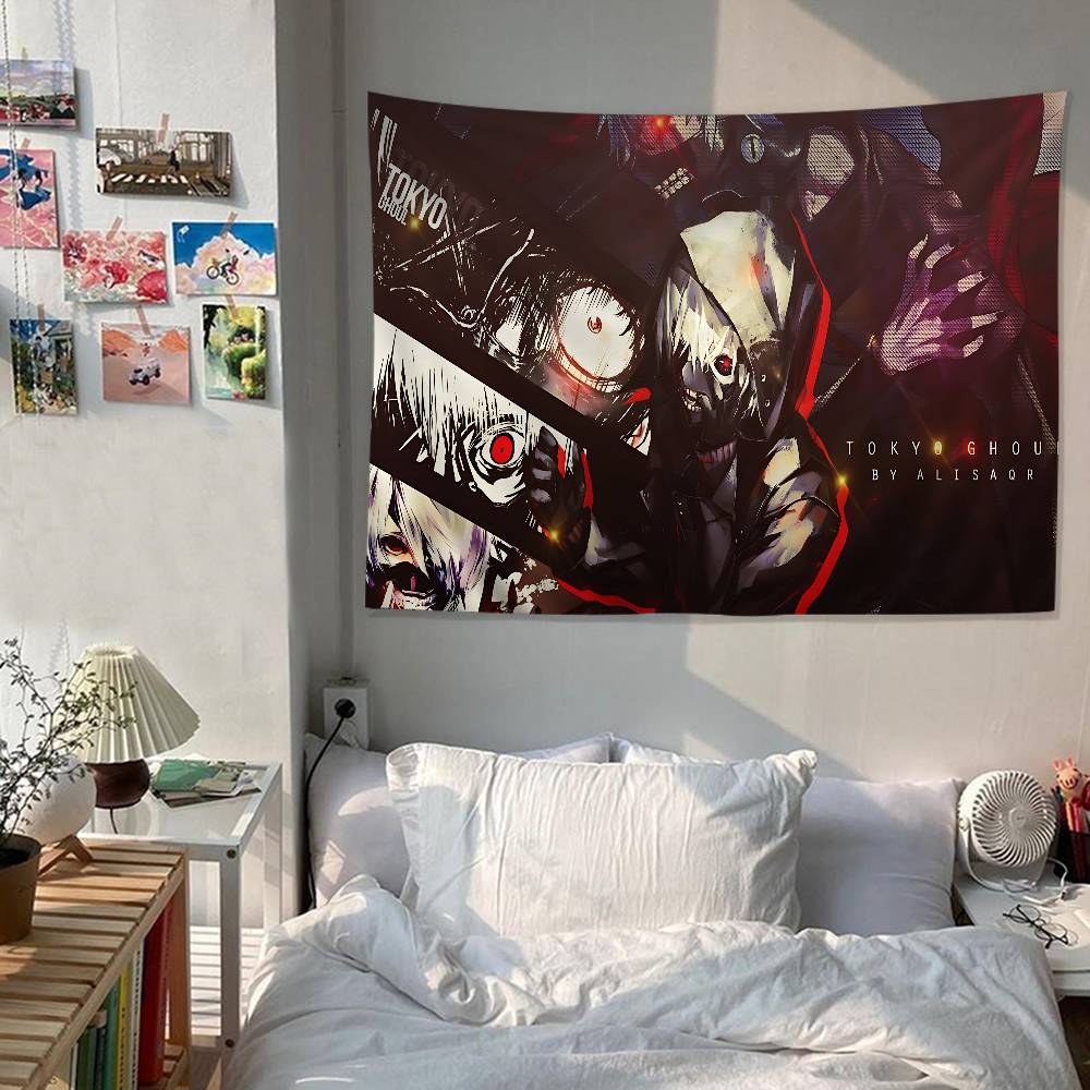 Tokyo Ghoul Anime Cartoon Tapestry Home Decoration Hippie Bohemian Decoration Divination Home Decor