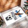 Tappeto in Flanella Stampato Squadra Nazionale di Calcio Argentina Antiscivolo Morbido Poliestere Tappeto per Pavimento Tappetino Decorativo per Interni per Camera da Letto Soggiorno Divano