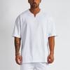 Muscleguys Summer Casual Trendy Oversized T Shirt Letter Printing Simple Comfortable Korean Short Sleeve… More