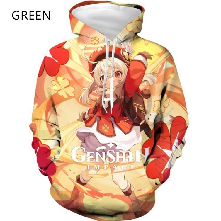 Nova MODA Moletom com capuz feminino/masculino Genshin Impact estampado moletom esportivo casual