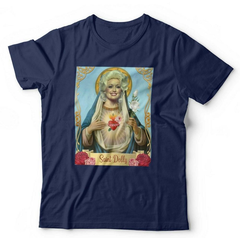 Saint Dolly Tshirt Unisex Kids Funny Parody Country Western Music Virgin Mary S