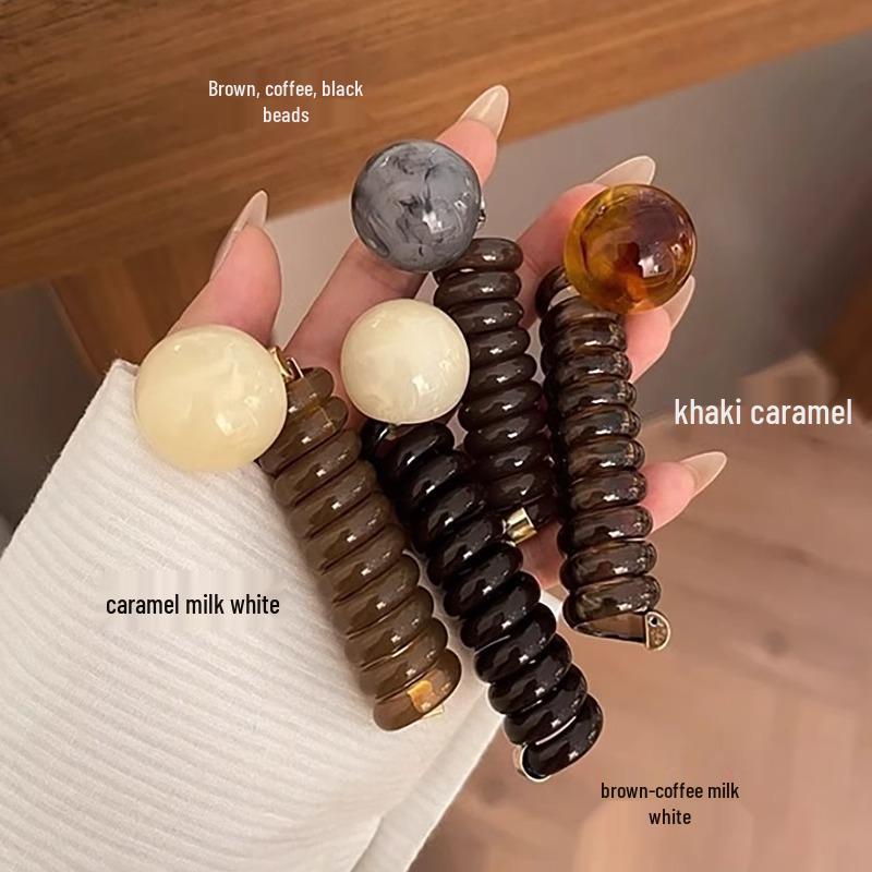 

Pearl Bubble Braid 2024 High-Elastic Hair Tie - Ponytail & Braiding Ring for Women