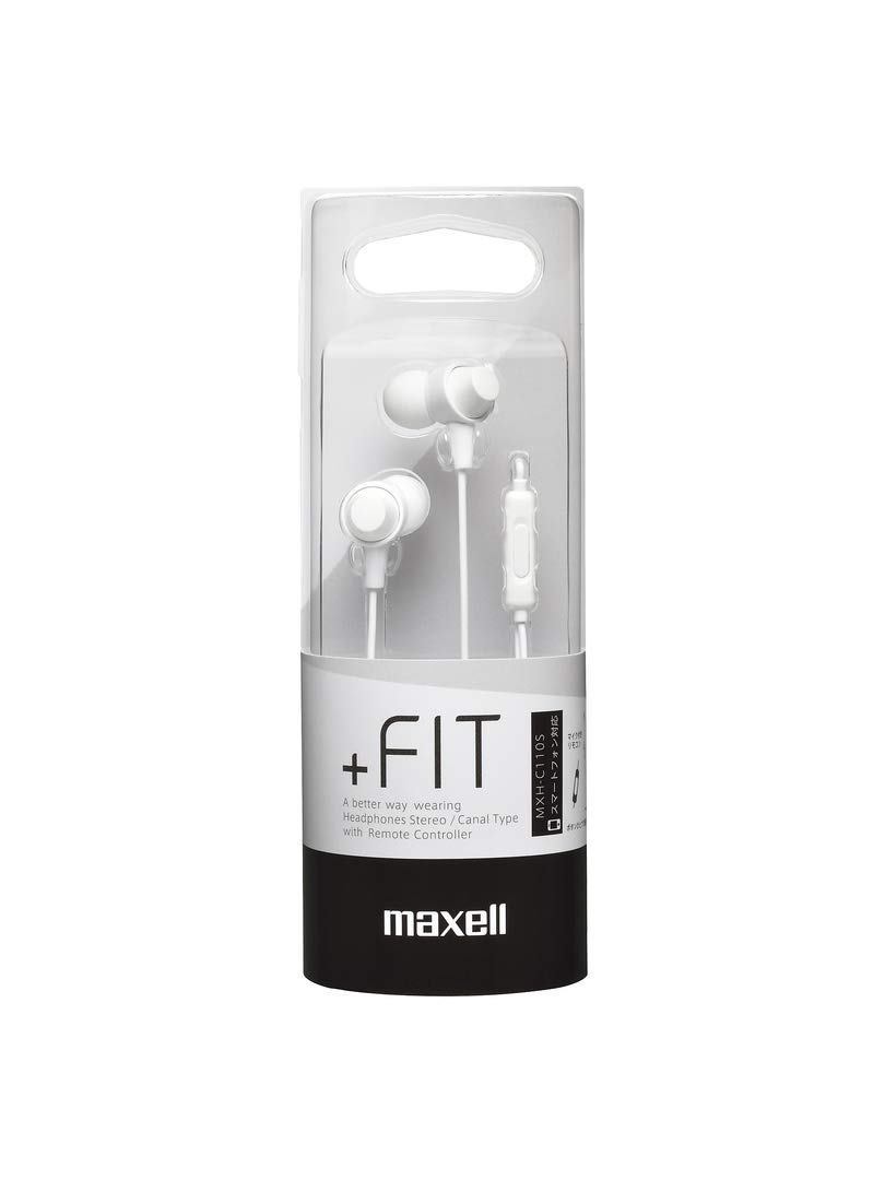 

Hitachi Maxell Headphones Microphone for In-Ear (with Smartphones), White, MXH-C110SWH білий