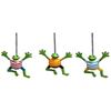 Hanging Frog Decorative Metal Frog Figurine Dressed Frog