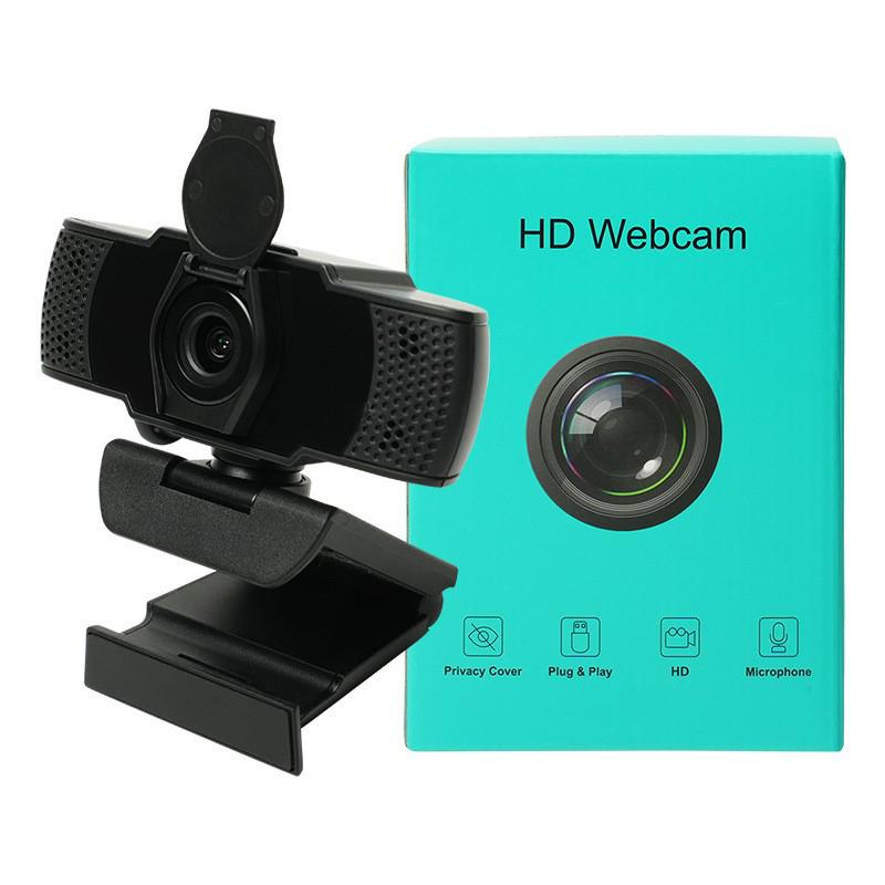 

1080P HD USB Webcam with Microphone and Fixed Focus чорний