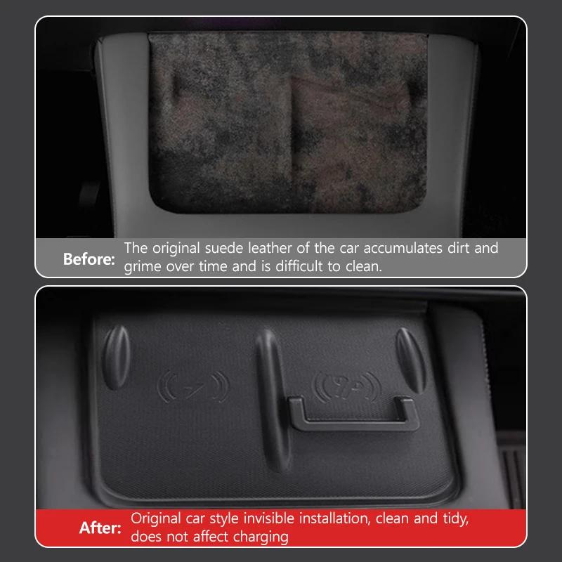 WinWay for Tesla Model Y 2025-2025 Model 3 2025-2025 Center Console Wireless Charging Anti-slip for Phone Earphone Charging