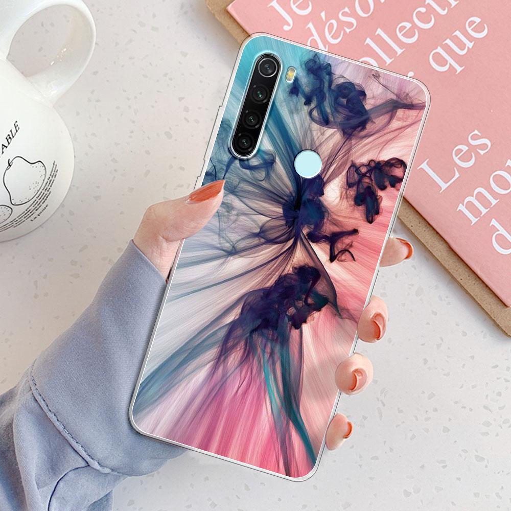 Custodia Redmi Note 8 Pro Cover Posteriore Note 8T Ragazze Nuova Moda Trasparente Custodie per Telefono Custodia Morbida in Silicone Per Xiaomi Redmi Note 8 Coque