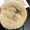 Furry Hat Head Wrap Furry Bear Soft Thicken Hood for Women Outdoor Wear Thicken Ear for Winter Sports Cycling Skiing