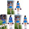 Halloween Cheerleader Costume Set With Polyester Fabric For Cosplay And Themed Events