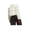 Puma Classics Oversized Puffer Jacket Solid Color High Neck Zipper Short Sleeve Down Jacket Women jackets White 621693-66