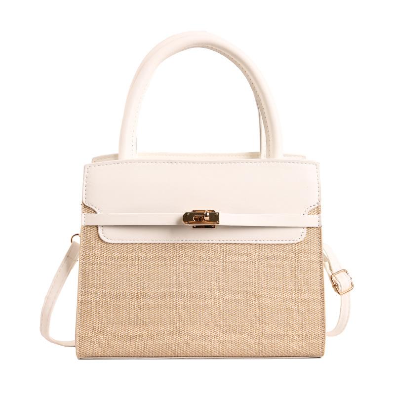 Niche light luxury portable small square bag spring new fashion shoulder bag commuting large capacity messenger bag