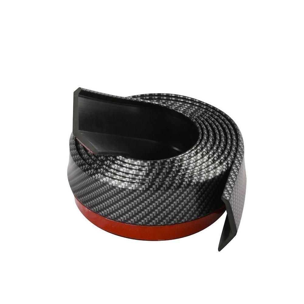Auto Lip Splitter Protector Universal Carbon Fiber Front Bumper Gummi Lip Streifen Außen Form Auto Styling Körper