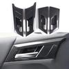 For Mitsubishi Outlander 2026 2026 2026 ABS Carbon Fiber Center Console Decoration Inner Door Handle Bowl Cover Trim Accessories