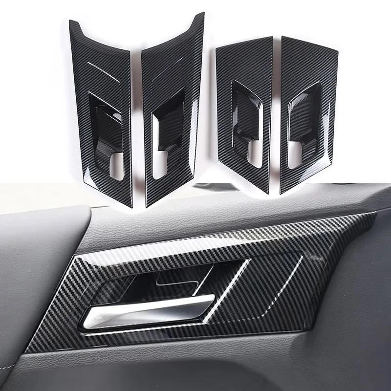 For Mitsubishi Outlander 2026 2026 2026 ABS Carbon Fiber Center Console Decoration Inner Door Handle Bowl Cover Trim Accessories