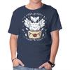 Unisex Crew Neck T-Shirt The Magic Owl Graphic Short Sleeve Casual Tee