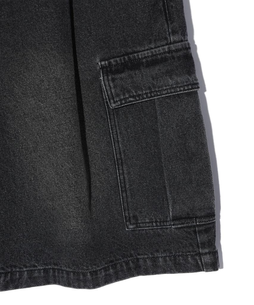 Eonoideu Single-Pleat Cargo Bermuda Shorts Black (Lp2Du394-076)