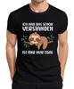 Understood I Don't Care Sloth Sleep Funny Saying Irony Men's T-Shirt-