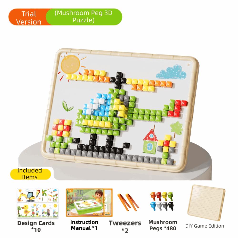 Konzentrationstraining Steckenpuzzle Brettspiel Pilznagel Puzzle Brettspiel Geburtstagsgeschenke