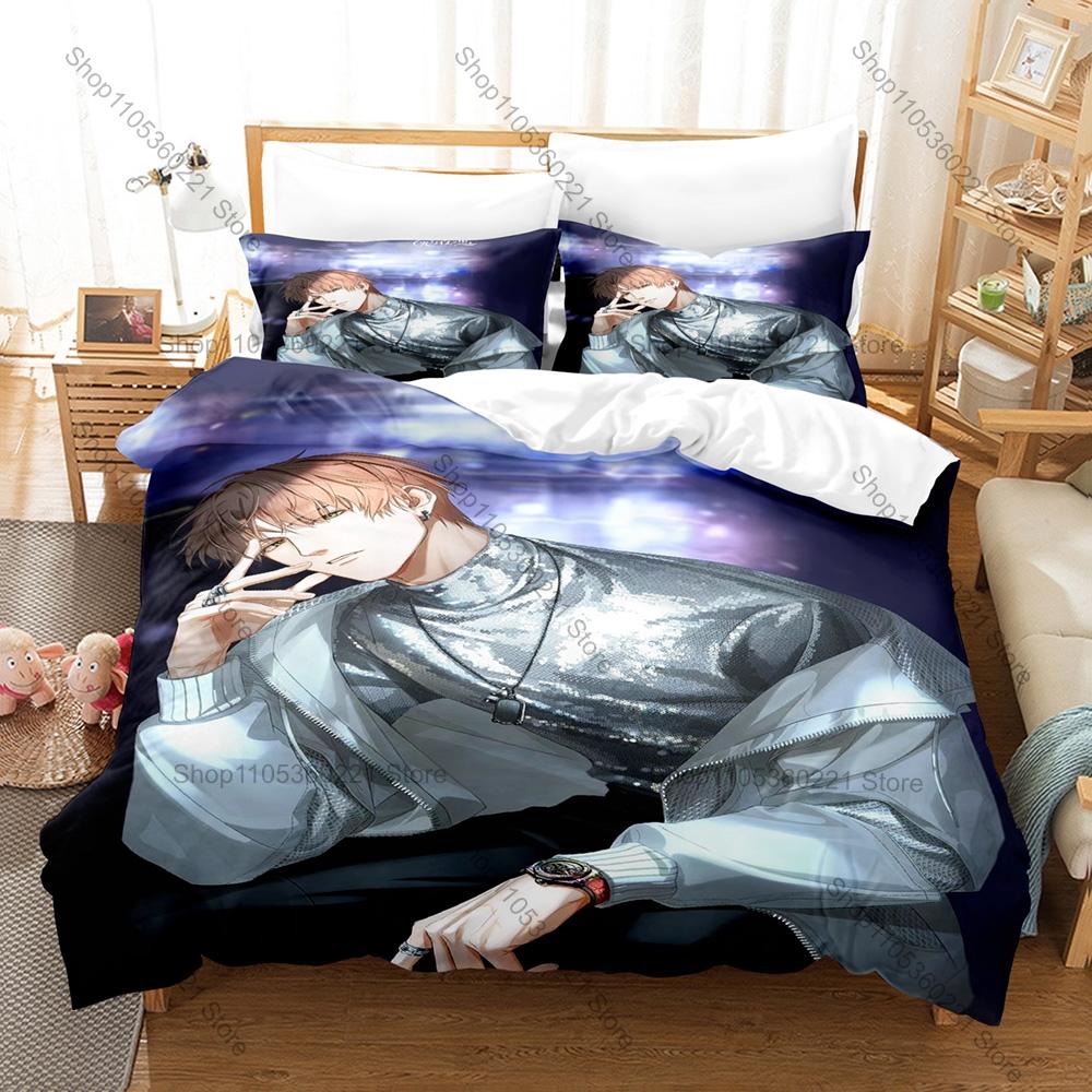 Cool Light and Night Bedding Set Duvet Cover + 2 Pillowcases Osborn Evan Sariel Jesse Charlie Game Male Character Bedroom Decor