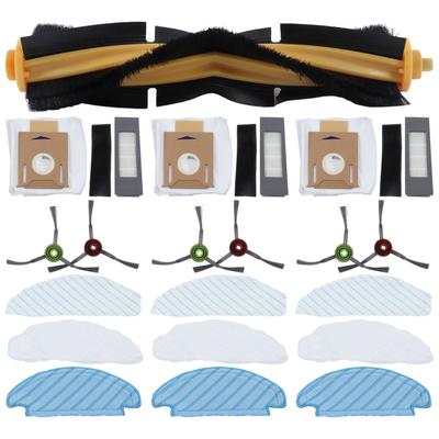 Sweeping Robot Accessory Kit Main Brush Side Brush Filter Duster Cloth Dust Bag Replacement for