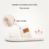 Open-Toe Fuzzy Slippers - Japanese Style, Non-Slip Indoor Cotton, Four Seasons Plush Comfort