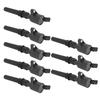 8PCS Ignition Coil FD502 Metal Stable Performance Engine Ignition Coil Replacement for Ford E‑150 E‑250 E‑350