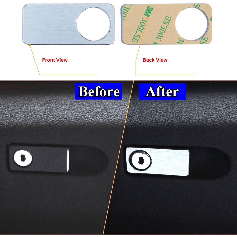 1PCS Styling Chrome Keyhole Cover Trim Key Hole Trims Sticker For Mercedes Benz C Class W204 E Class W212 GLK X204