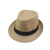 Trendy Fashion Versatile Sun Hat British Hat Women's Men's Straw Hat Top Hat Jazz Hat Play Couple Beach Hat
