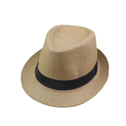 Trendy Fashion Versatile Sun Hat British Hat Women's Men's Straw Hat Top Hat Jazz Hat Play Couple Beach Hat
