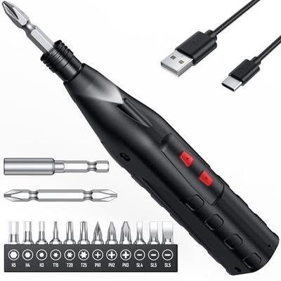 Compact, Powerful Electric Screwdriver [2026 Innovative Model] Rechargeable Pen-Type Screwdriver with Alloy Construction, Forward/Reverse Rotation, Ma