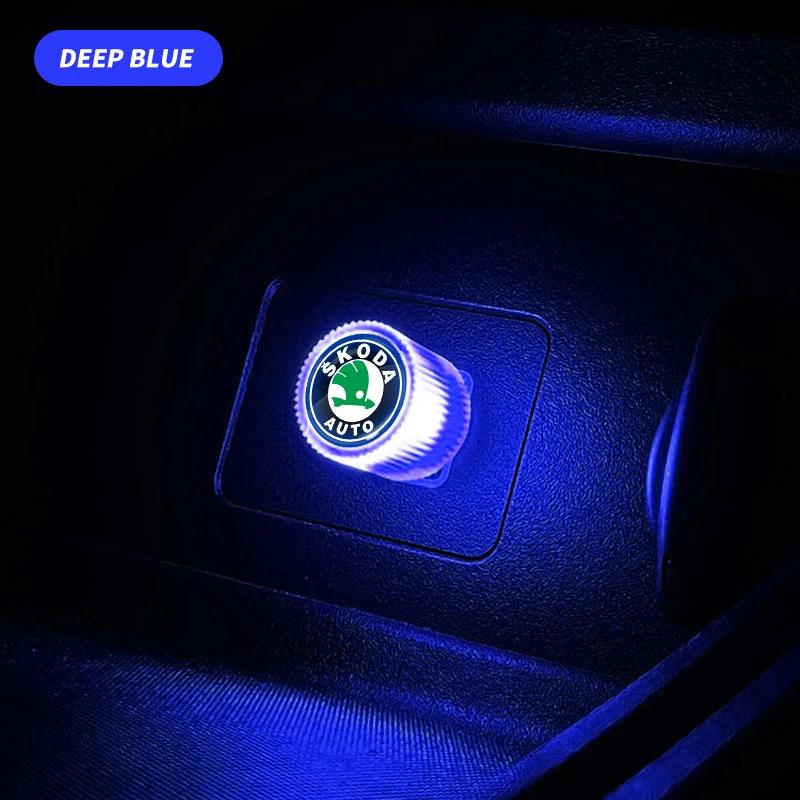 2025 Nouvelle Lumière d'Ambiance Mini Décoration Intérieure de Voiture Lumière Ambiante Pour Skoda Octavia Fabia Superb Kamiq Kodiak Yeti Karoq Octa