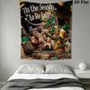 Shaun the Sheep Wall Hanging Printed Fabric Blanket Decorative Tapestries for Bedroom Living Room Home Decor