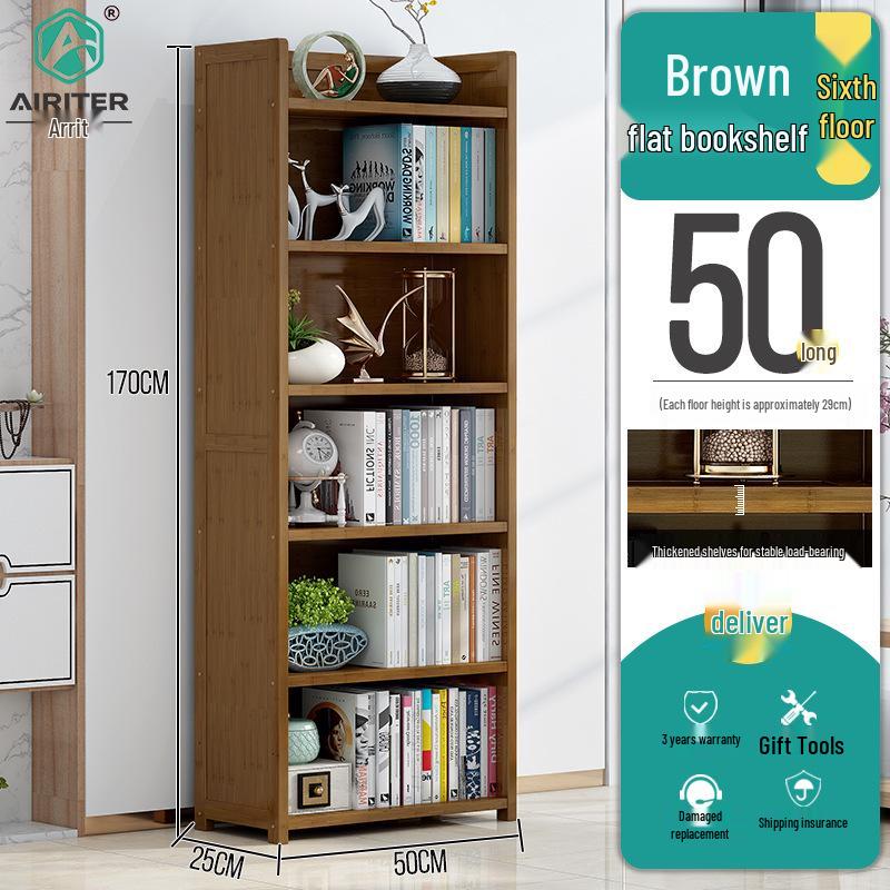 Minimalist Multi-Layer Bookshelf: Floor-Standing Rack for Home & Children's Room