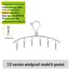 Kaiwang Double Layer Stainless Steel Sock and Clothes Drying Rack with 20 Clips