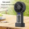 Portable Rechargeable Handheld USB Mini Fan with Solar Support for Outdoor Use
