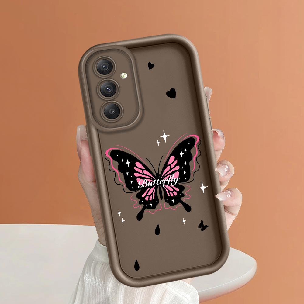 Soft Silicone Square Ladder Printing Pattern Phone Casing Full Cover Camera Shockproof Protection Rubber Case for Samsung