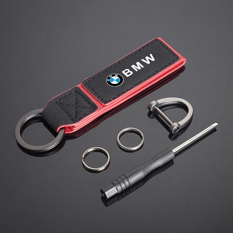 Car Keychain Chain Leather Keyring For BMW 1 2 3 4 5 7Series X1 X3 X4 X5 X6 X7 F10 F20 F30 G20 G30 F15 F16 Auto Accessories lcjh49