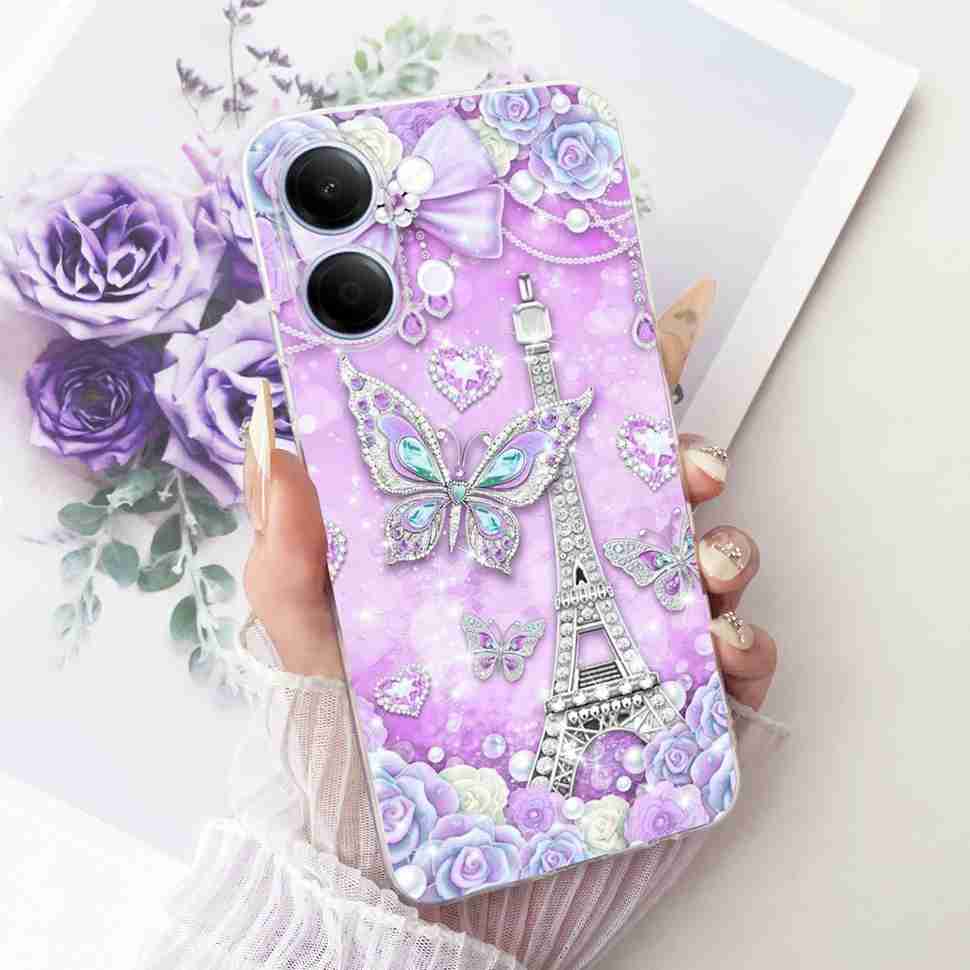 For vivo Y05 4G 6.74" Case Simple Cute Cartoon Cat Rabbit Silicone TPU Back Cover For Vivo y05 VIVO Y 05 4G Phone Cases Bumper
