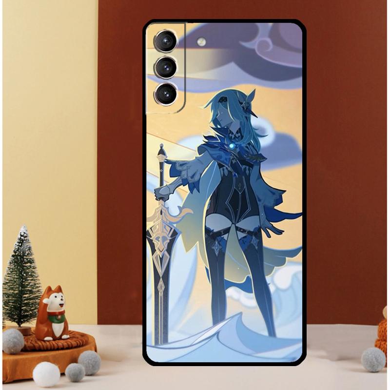 Genshin Impact Eula Case For Samsung Galaxy S25 S26 Ultra S20 S21 S22 S23 S24 Ultra S10 Plus S25 FE Cover Funda
