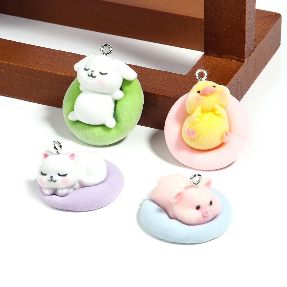 

Three-Dimensional Resin Cartoon Animal Pendant for DIY Jewelry Crafts