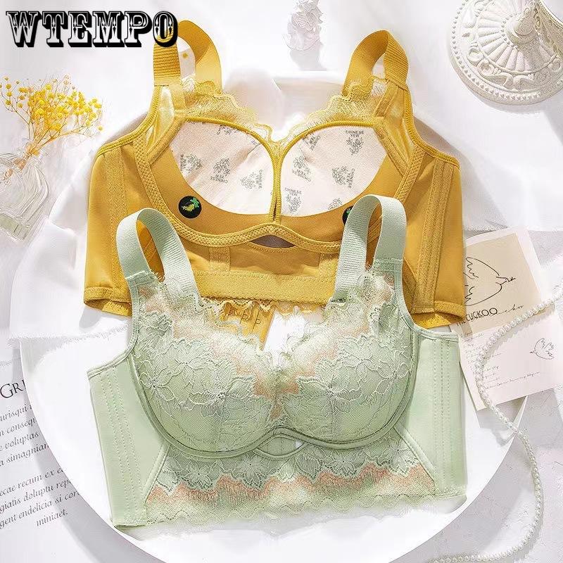 

Gathering Bra for Women Anti Sagging Women s Underwear Women s Non Steel Ring Underwear 32/70A чорний