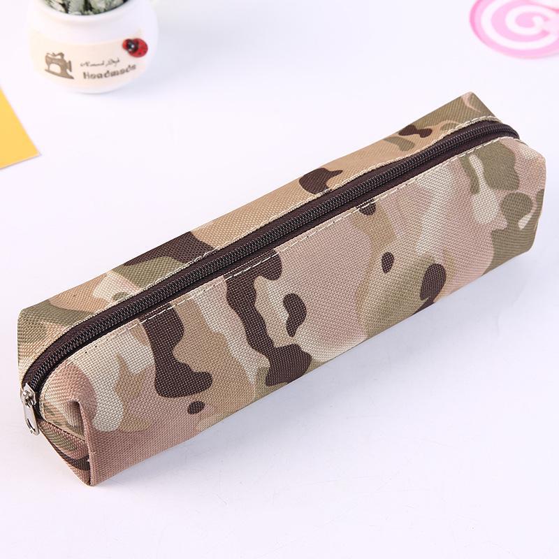 Creative Camouflage Large Capacity Oxford Cloth Pencil Case - Fashionable and Dirt-Resistant for Students and Military Training