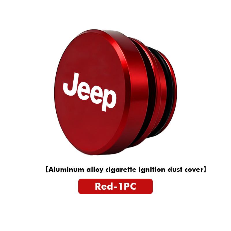 Car Cigarette Lighter Cover Dust Proof Decoration Cap For Jeep Cherokee Wrangler JK Gladiator Compass Renegade Patriot AJZ1