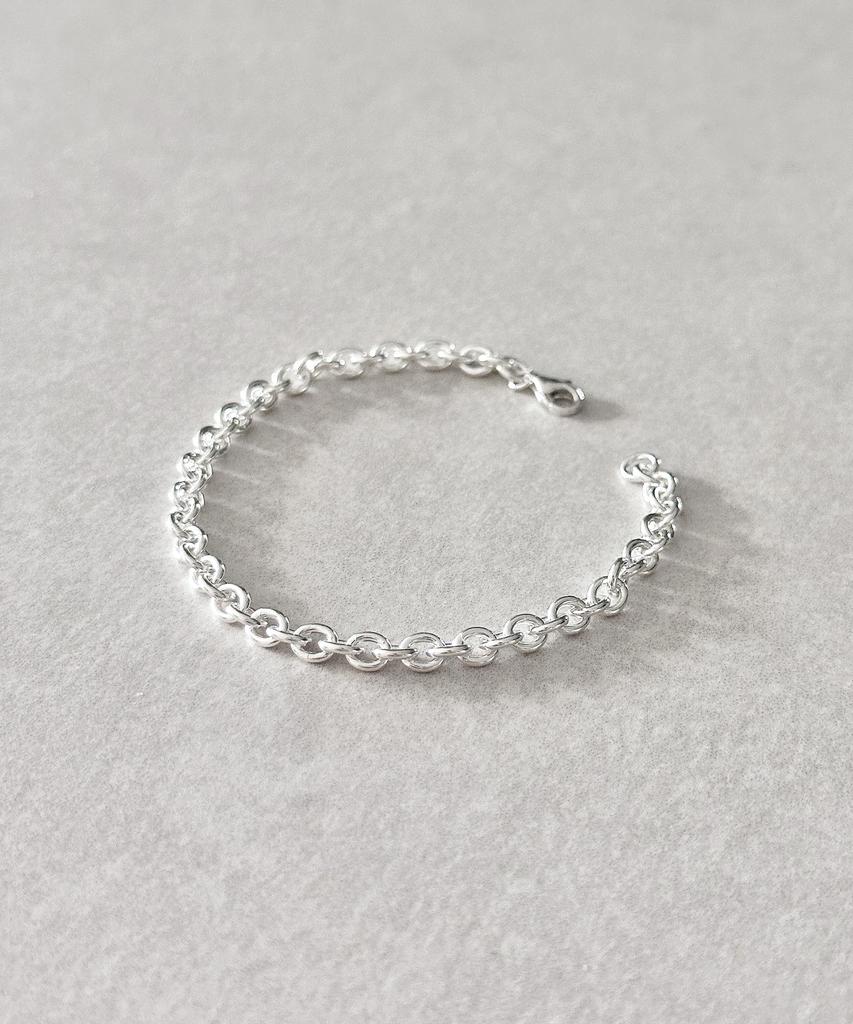 Code.H (Silver 925) Round Ginger Chain Bracelet