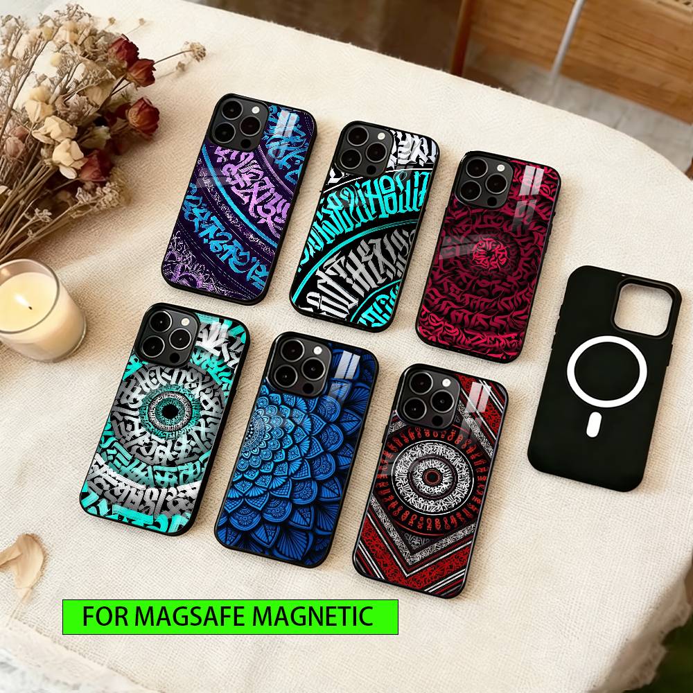 Lampas Art Graffiti Phone Case For iPhone17,16,15,14,13,12,11 Plus,Pro Magnetic with Magsafe Wireless Charging