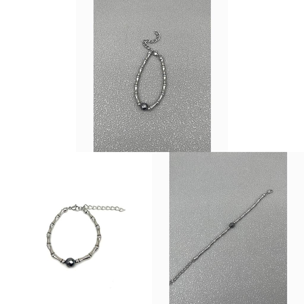 New Chinese Style Geometric Stainless Steel Bracelet For Men And Women Hand Jewelry