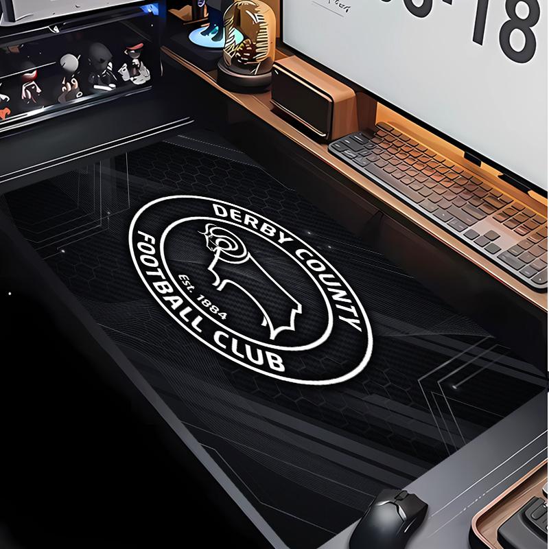 Derby County Football Pattern Mouse Pad Non?Slip Rubber Base Gaming Mousepad For Desk Office Home