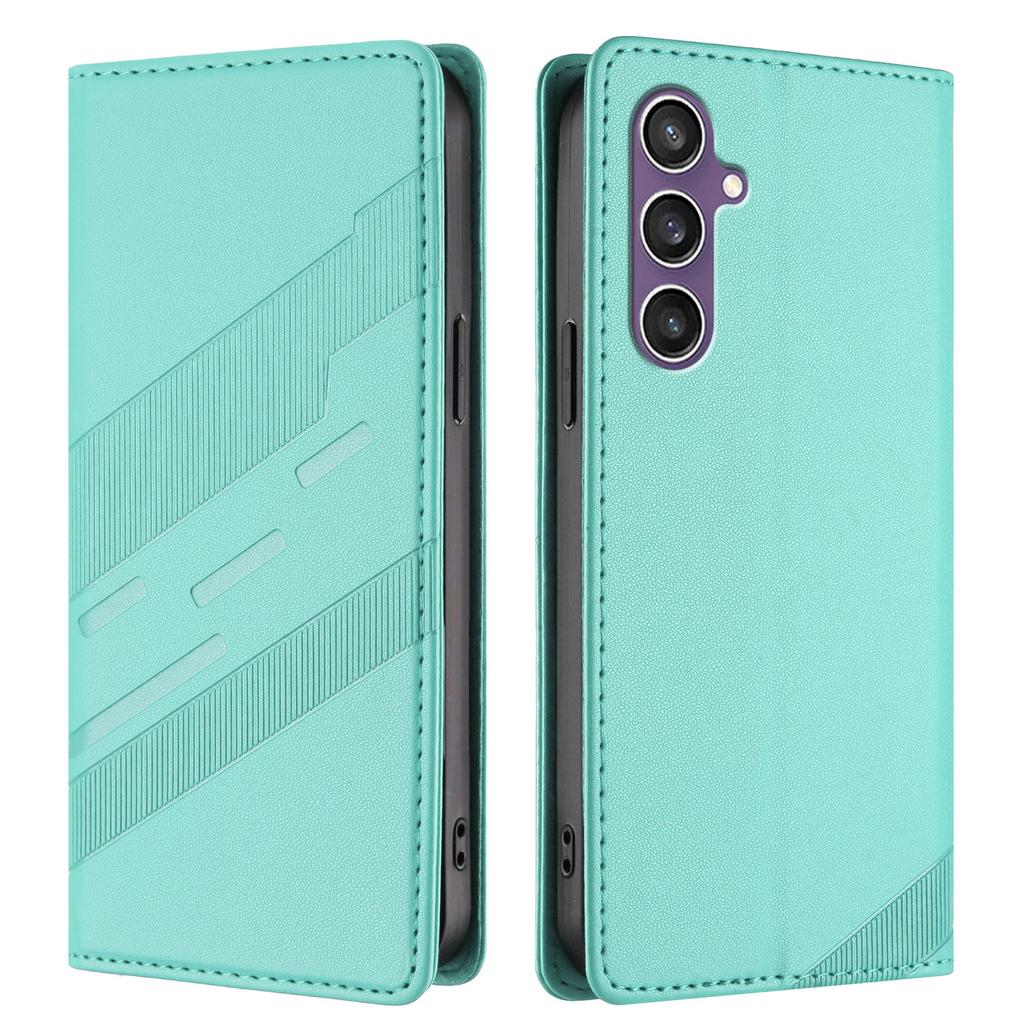 For Samsung Galaxy S23 FE Phone Cases Punk Style Imprinted Wallet Stand Leather Cover