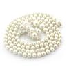 Mei Mary Women's korean style sweet bow dress with pearl waist chain - ladies' fashion decorative slim belt