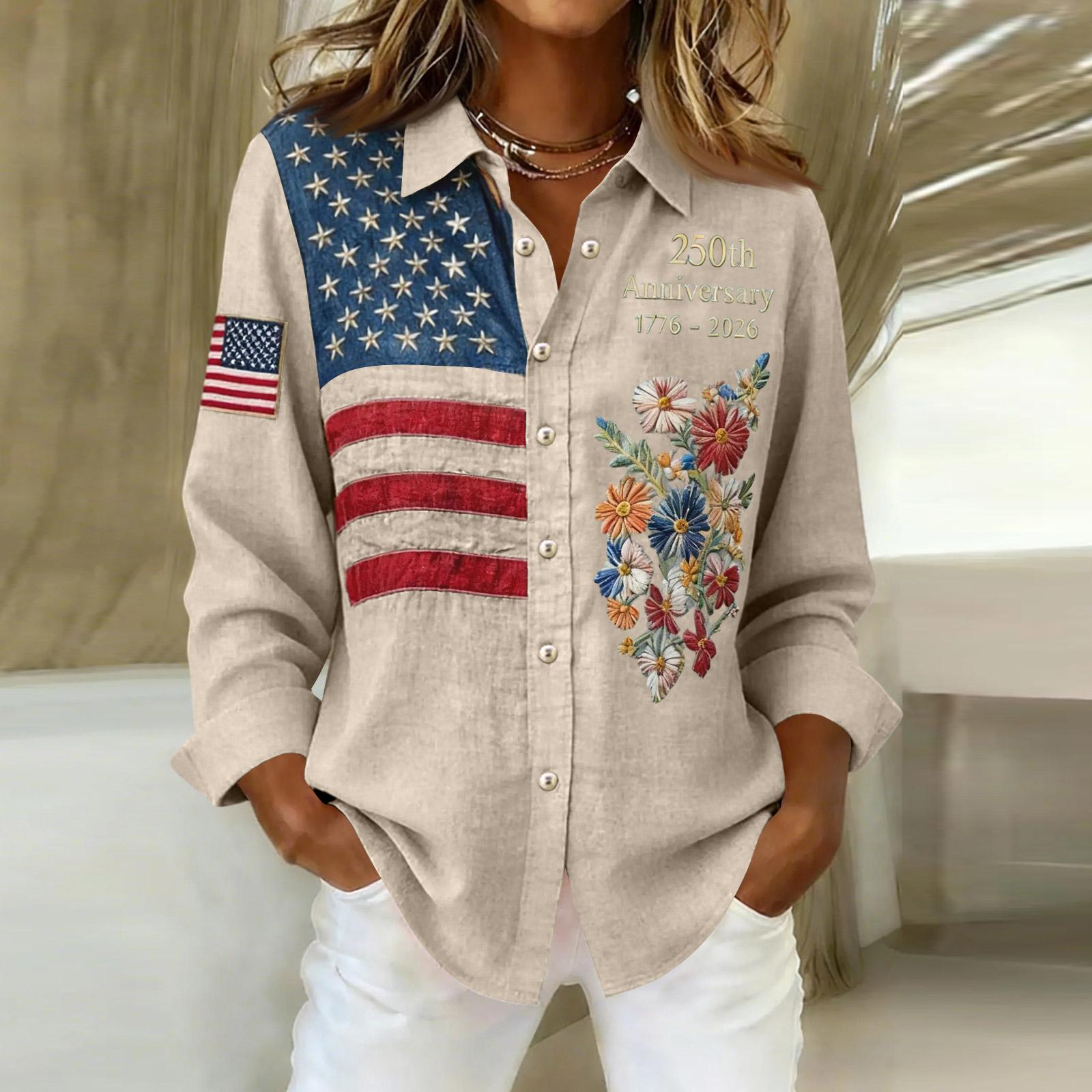 250th Anniversary 1776-2026 Women s Tee Casual Printed Shirt S бежевый